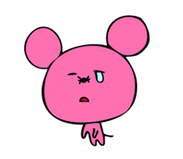 Pink rat sticker #1299002