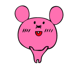 Pink rat sticker #1299003