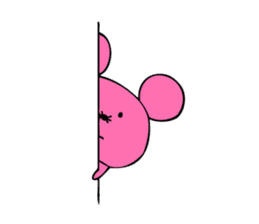 Pink rat sticker #1299011