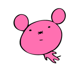 Pink rat sticker #1299014