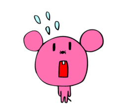 Pink rat sticker #1299015