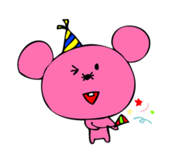 Pink rat sticker #1299017