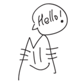 M Cat sticker #1299178