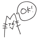 M Cat sticker #1299180