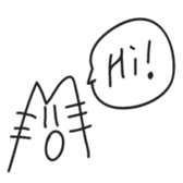 M Cat sticker #1299181