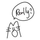 M Cat sticker #1299182