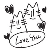 M Cat sticker #1299187