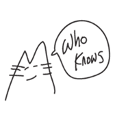 M Cat sticker #1299188