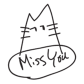 M Cat sticker #1299193