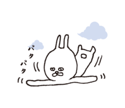 The glares white rabbit sticker #1299379