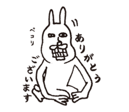The glares white rabbit sticker #1299388