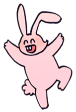 Rabbit & Bear Sticker sticker #1300818