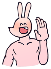 Rabbit & Bear Sticker sticker #1300833