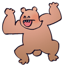 Rabbit & Bear Sticker sticker #1300847