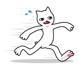 Acrobatic Cat sticker #1300976