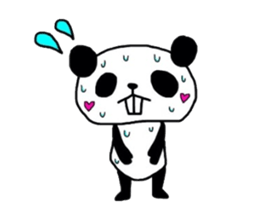 Overbite Panda sticker #1301589