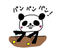 Overbite Panda sticker #1301591