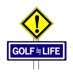 Golfer's sticker