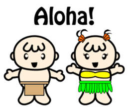 Shaka with Hugs and Kisses sticker #1302676