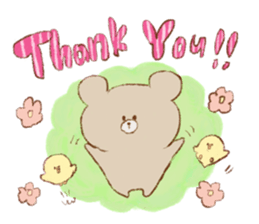 Friends of a bear's cub and the forest sticker #1302864