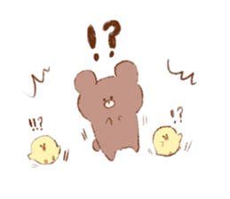 Friends of a bear's cub and the forest sticker #1302868