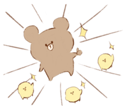 Friends of a bear's cub and the forest sticker #1302877