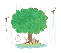 Friends of a bear's cub and the forest sticker #1302892