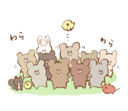 Friends of a bear's cub and the forest sticker #1302894