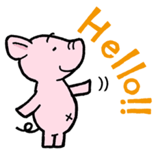 Little piggy Tony sticker #1303018