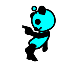 WATCH OUT! (BLUE PAN) sticker #1304011