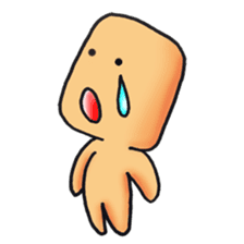 Cute alien "Mr square" sticker #1304740