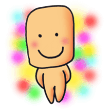 Cute alien "Mr square" sticker #1304741