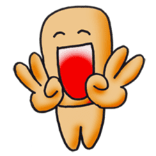 Cute alien "Mr square" sticker #1304751