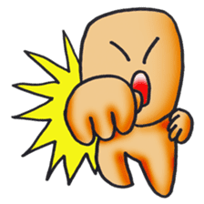 Cute alien "Mr square" sticker #1304756