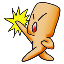 Cute alien "Mr square" sticker #1304757