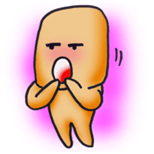 Cute alien "Mr square" sticker #1304758