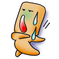 Cute alien "Mr square" sticker #1304759