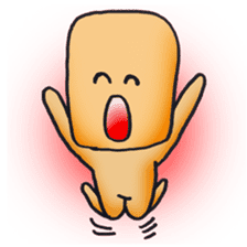 Cute alien "Mr square" sticker #1304761