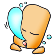 Cute alien "Mr square" sticker #1304766