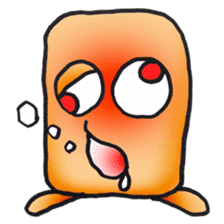 Cute alien "Mr square" sticker #1304772