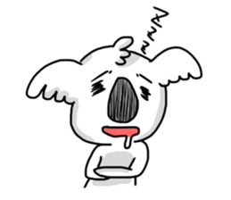 Look down Koala sticker #1304829