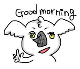 Look down Koala sticker #1304844