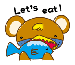 Chick-Bear "English version" sticker #1304982