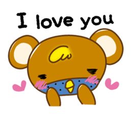 Chick-Bear "English version" sticker #1304983