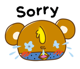 Chick-Bear "English version" sticker #1304984