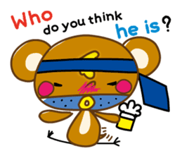 Chick-Bear "English version" sticker #1304987