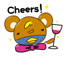 Chick-Bear "English version" sticker #1304990