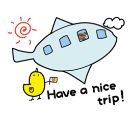 Chick-Bear "English version" sticker #1305001