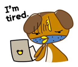 Chick-Bear "English version" sticker #1305003