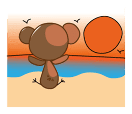 Chick-Bear "English version" sticker #1305005